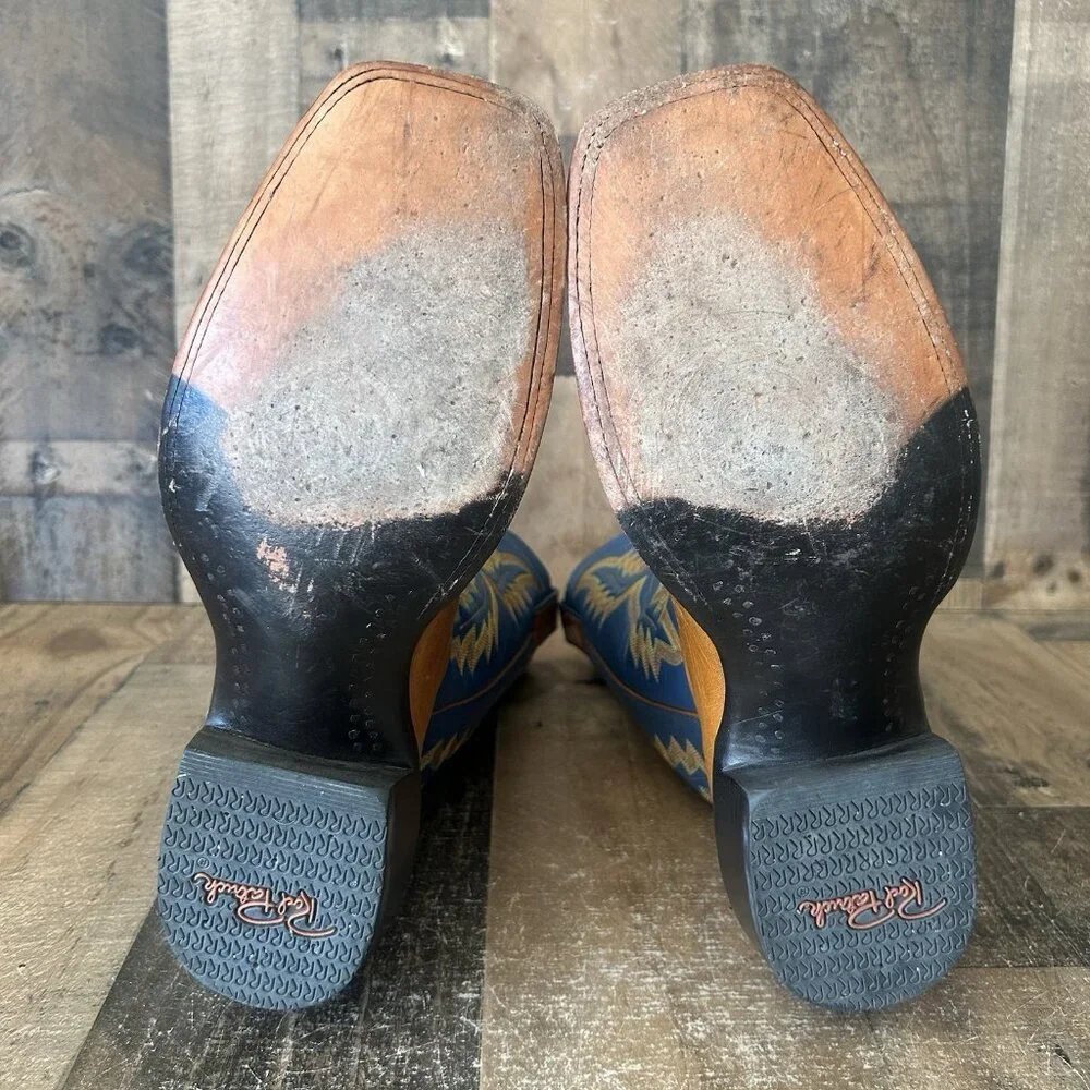 Rod Patrick Vintage Square Toe Western Cowboy Boots Mens 12.5 D - Picture 3 of 12